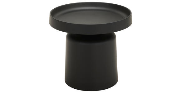 BEISTELLTISCH 50/50/44,5 cm Schwarz rund  - Schwarz, Design, Metall (50/50/44,5cm) - Landscape