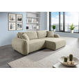 ECKSOFA Mintgrün Flachgewebe Zierkissen, Rückenkissen, Bettkasten, Schlaffunktion, Rücken echt, Liegefläche im Originalstoff  - Schwarz/Mintgrün, KONVENTIONELL, Kunststoff/Textil (250/145cm) - Carryhome