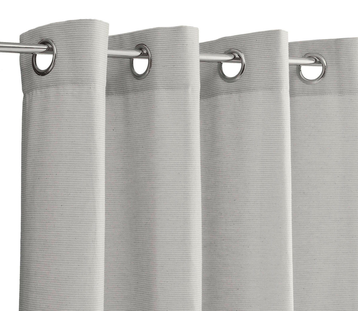 ÖSENSCHAL E-NEEDLESTRIPE blickdicht 140/250 cm   - Hellgrau, KONVENTIONELL, Textil (140/250cm) - Esprit