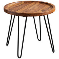 KLUB STOLIĆ boje sheeshama  drvo  - boje sheeshama/crna, Moderno, drvo/metal (45/45/40cm) - MID.YOU