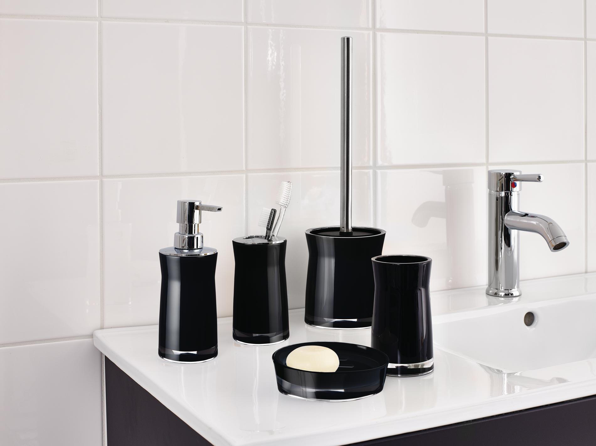 SEIFENSPENDER  - Schwarz, Basics, Kunststoff (7/18,3/7cm)