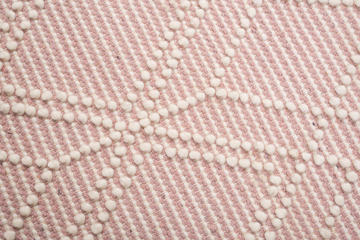 HANDWEBTEPPICH 65/135 cm Colored Macrame - Three  - Rosa, Design, Textil (65/135cm) - Tom Tailor