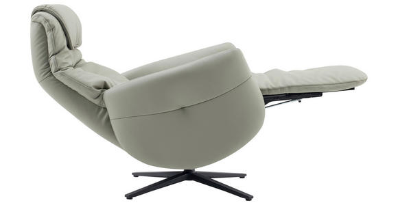 MASSAGESESSEL Echtleder Lederlook Grau - Grau, Design, Leder/Textil (77/113/90cm) - Xora