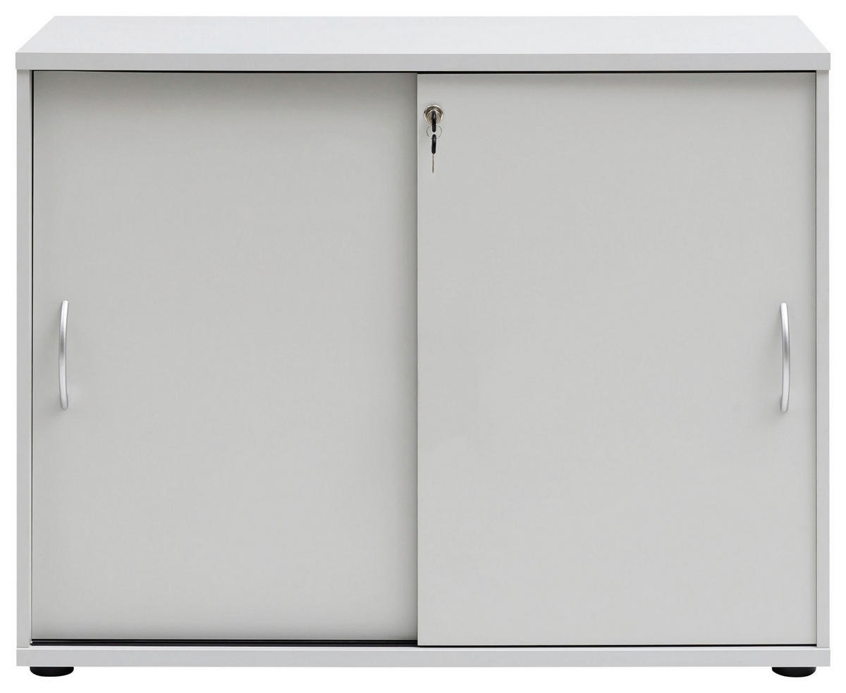 AKTENSCHRANK Hellgrau  - Hellgrau, Basics, Holzwerkstoff (100/77,4/39,5cm) - MID.YOU