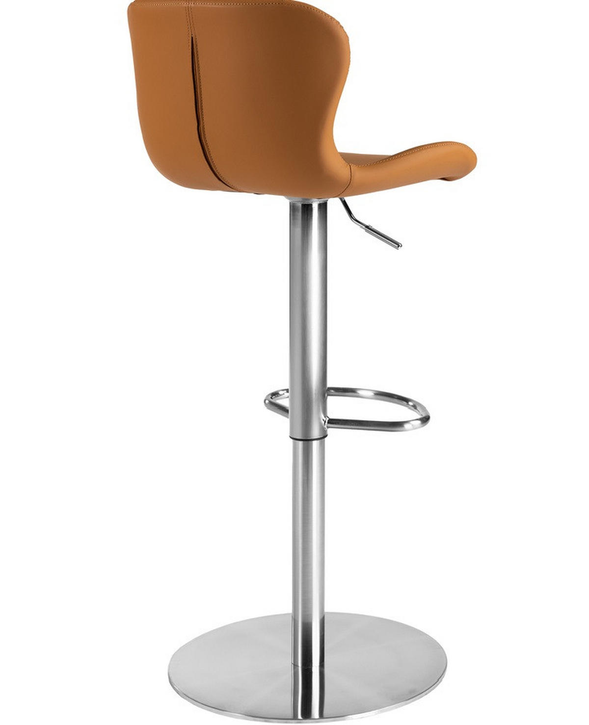 BARSTOL i brun, aluminiumfärg  - brun/aluminiumfärg, Design, metall/plast (46/104/36cm) - Best Price