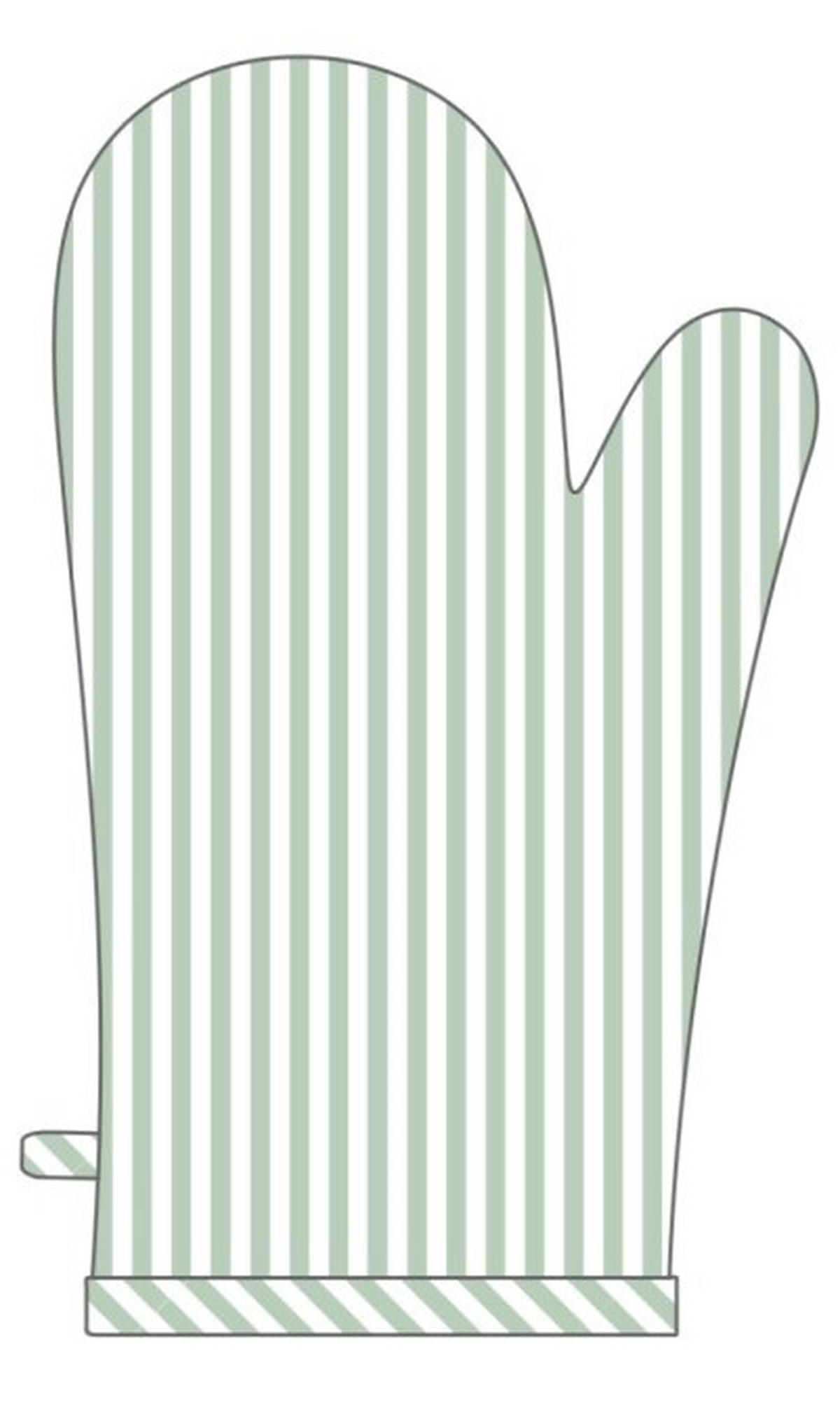 KUHINJSKA ROKAVICA ZA PEČICO - zelena, tekstil (18/32cm) - Esposa