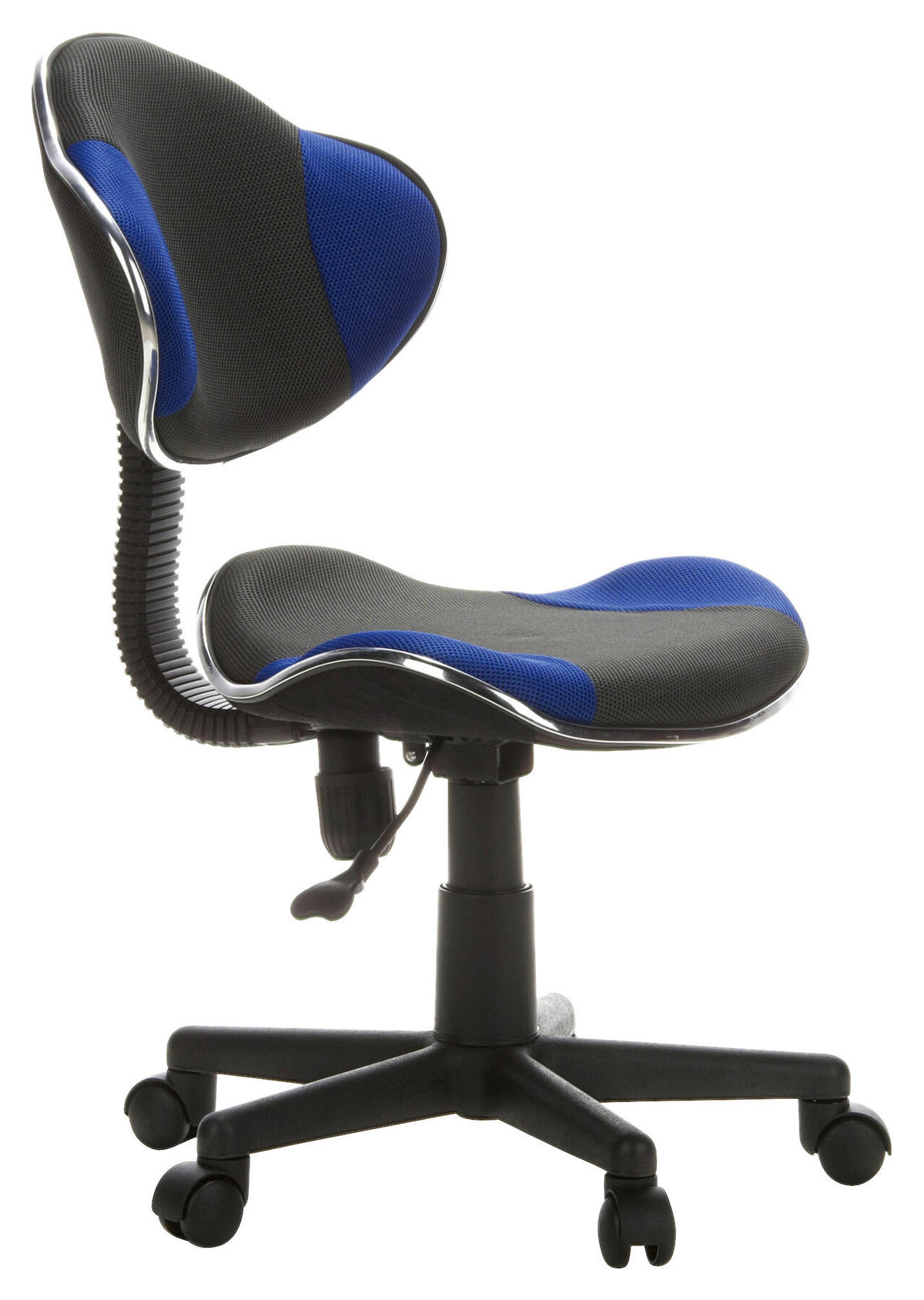 MLADINSKI VRTLJIVI STOL umetna masa modra, siva  - modra/siva, Basics, umetna masa (45/86-101/42cm) - MID.YOU