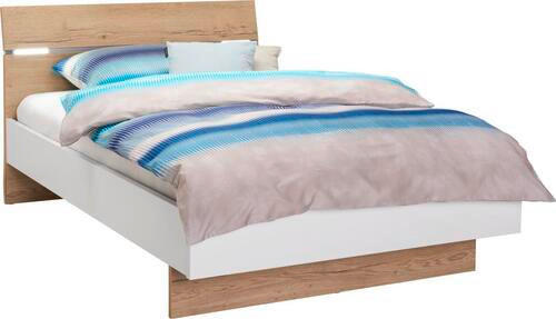KREVET   120/200 cm   bijela, boje hrasta  - bijela/boje hrasta, Design, drvni materijal (120/200cm) - Hom`in