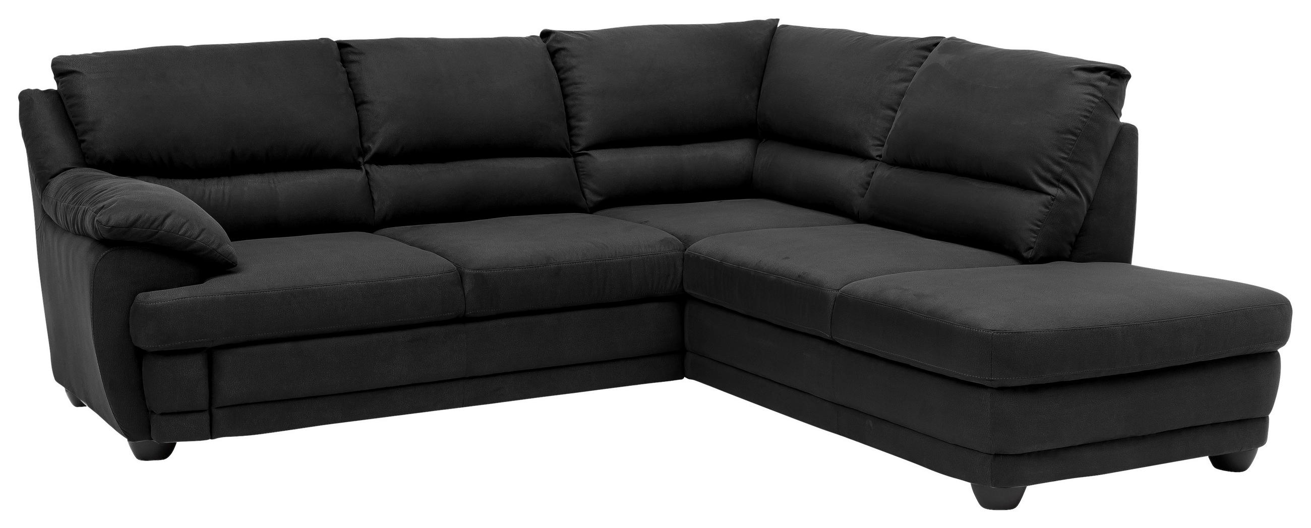 ECKSOFA Anthrazit Chenille Rücken echt  - Anthrazit, Design, Kunststoff/Textil (245/225cm) - Livetastic