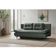 SCHLAFSOFA  in Flachgewebe Grün  - Schwarz/Grün, Design, Textil/Metall (210/92/107cm) - Novel