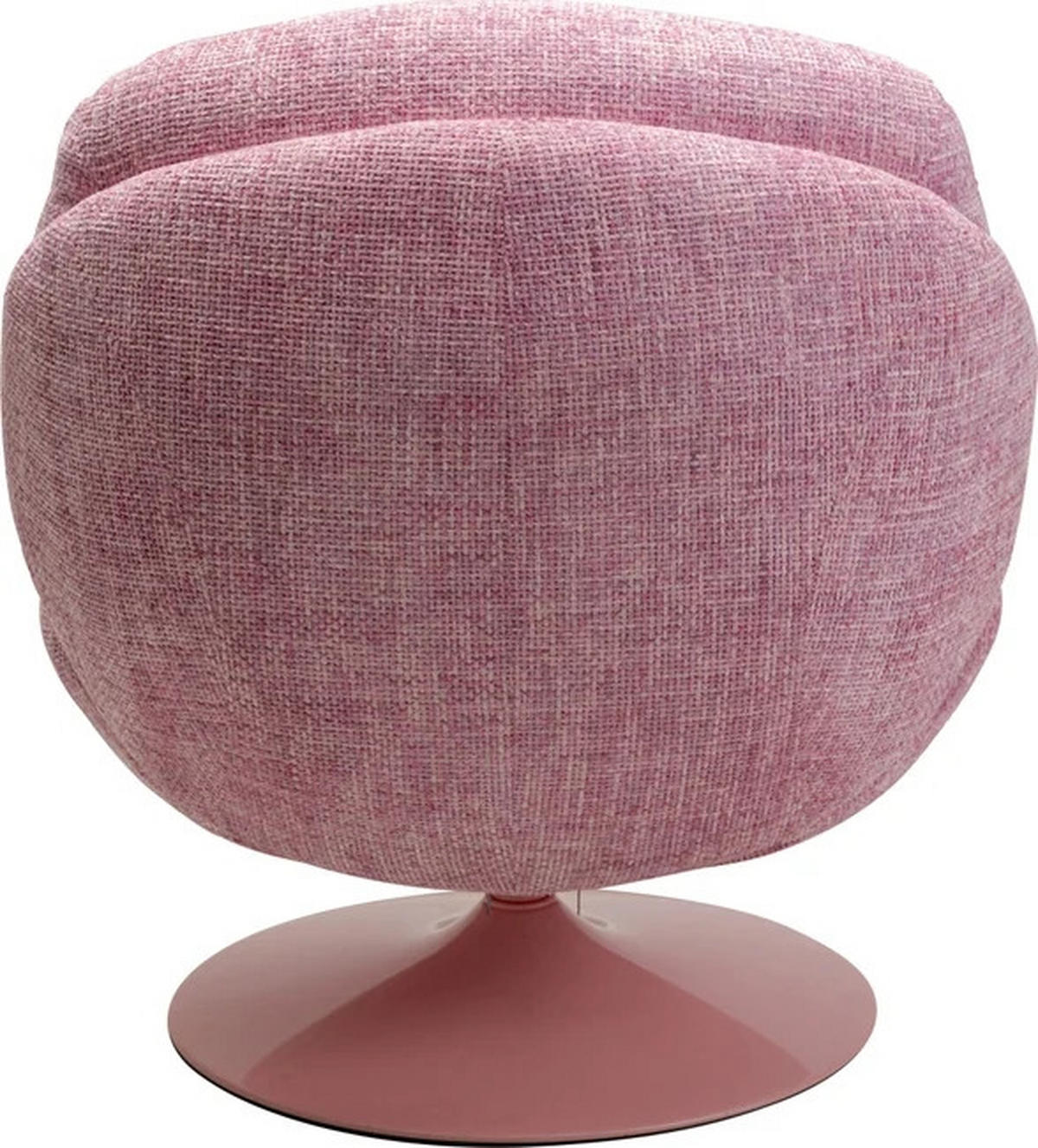SESSEL in Struktur Hellrosa  - Hellrosa, Design, Textil/Metall (84/86/89cm) - Kare-Design