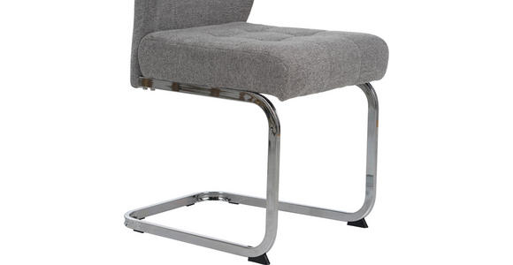 SCHWINGSTUHL in Eisen Cord - Chromfarben/Braun, Design, Textil/Metall (46/96/61.5cm) - Carryhome