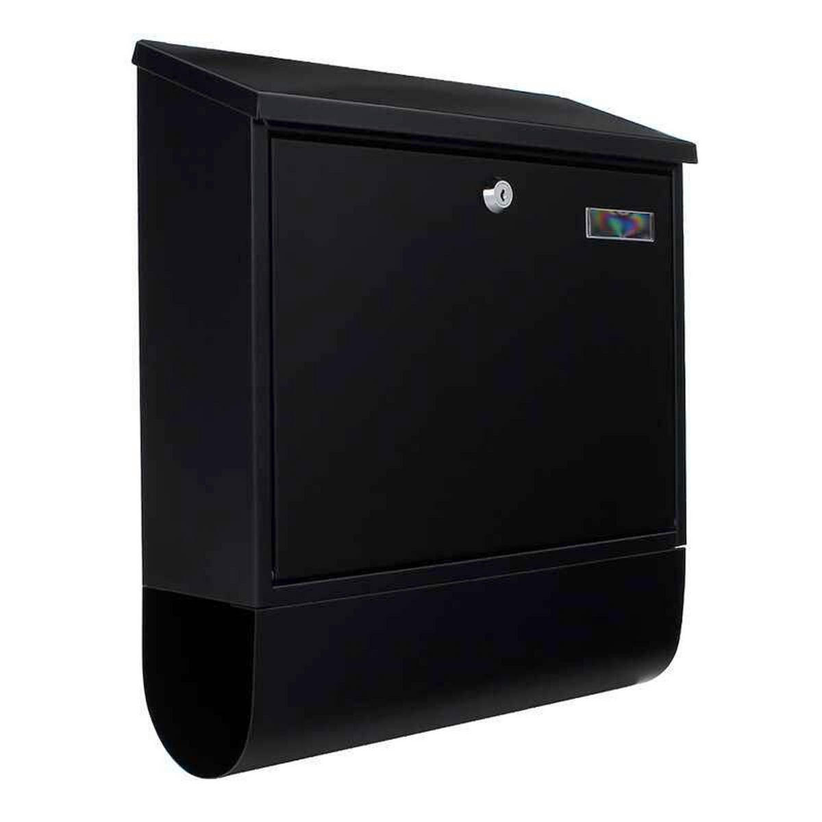 BRIEFKASTEN Grau, Schwarz  - Schwarz/Grau, KONVENTIONELL, Metall (36.5/41.5/11.5cm) - ROTTNER