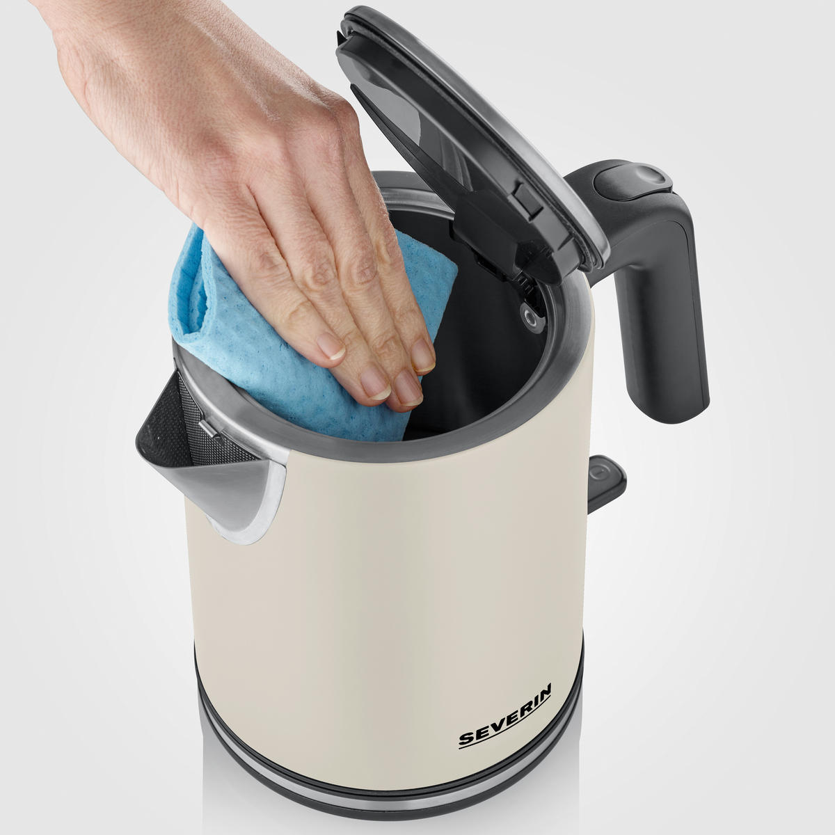 WASSERKOCHER  - Beige/Schwarz, Basics, Kunststoff/Metall (22,5/14,0/19,8cm) - Severin