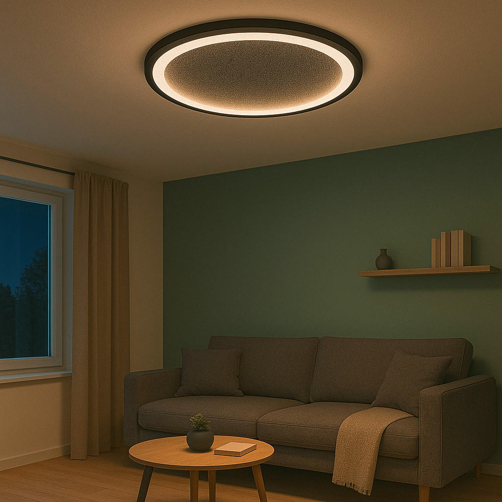 LED-PANEEL  - Schwarz/Weiß, KONVENTIONELL, Kunststoff (25/2,5cm) - Brilliant