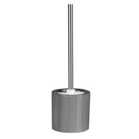 WC-BÜRSTENGARNITUR - Chromfarben/Grau, Basics, Keramik/Kunststoff (12/38cm) - Sadena