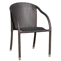 STAPELSTUHL - Silberfarben/Braun, MODERN, Kunststoff/Metall (55/80/64cm) - Gardenson