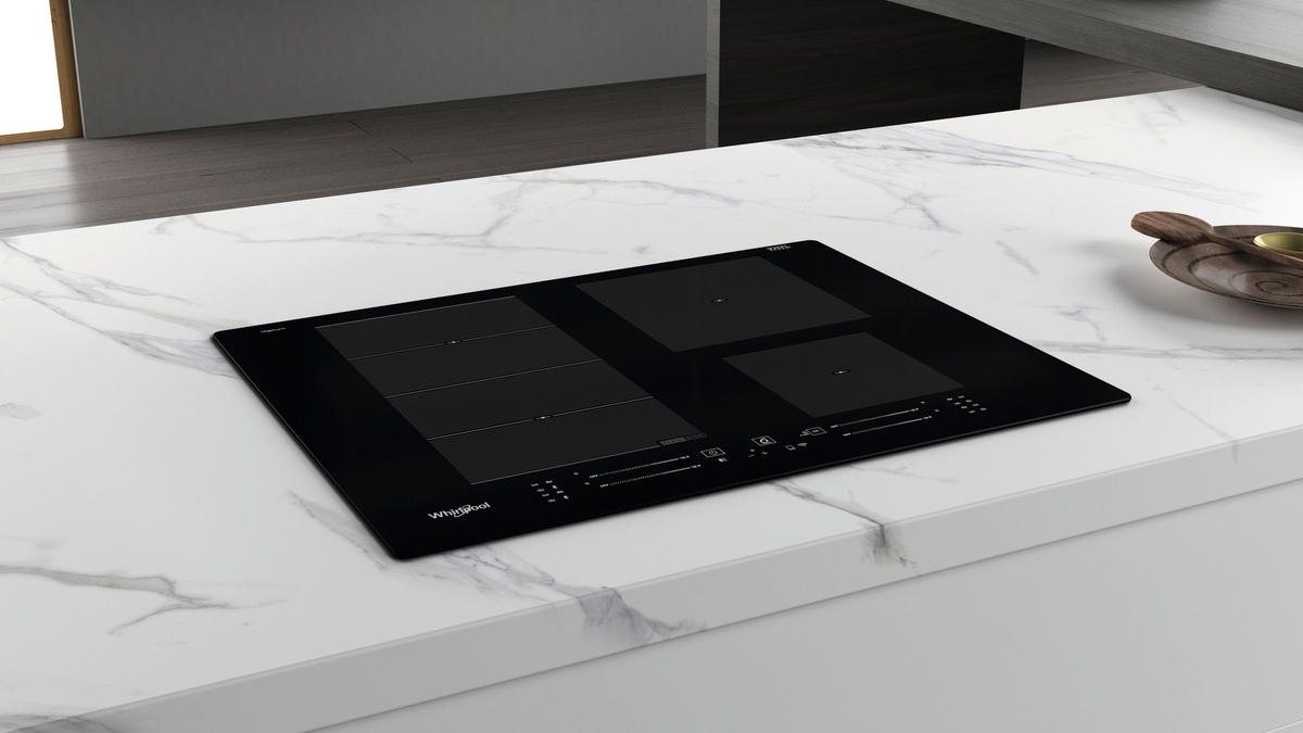 PLOČA WF S2765 NE/IXL - crna, Design, staklo/plastika (65/5,4/51cm) - Whirlpool