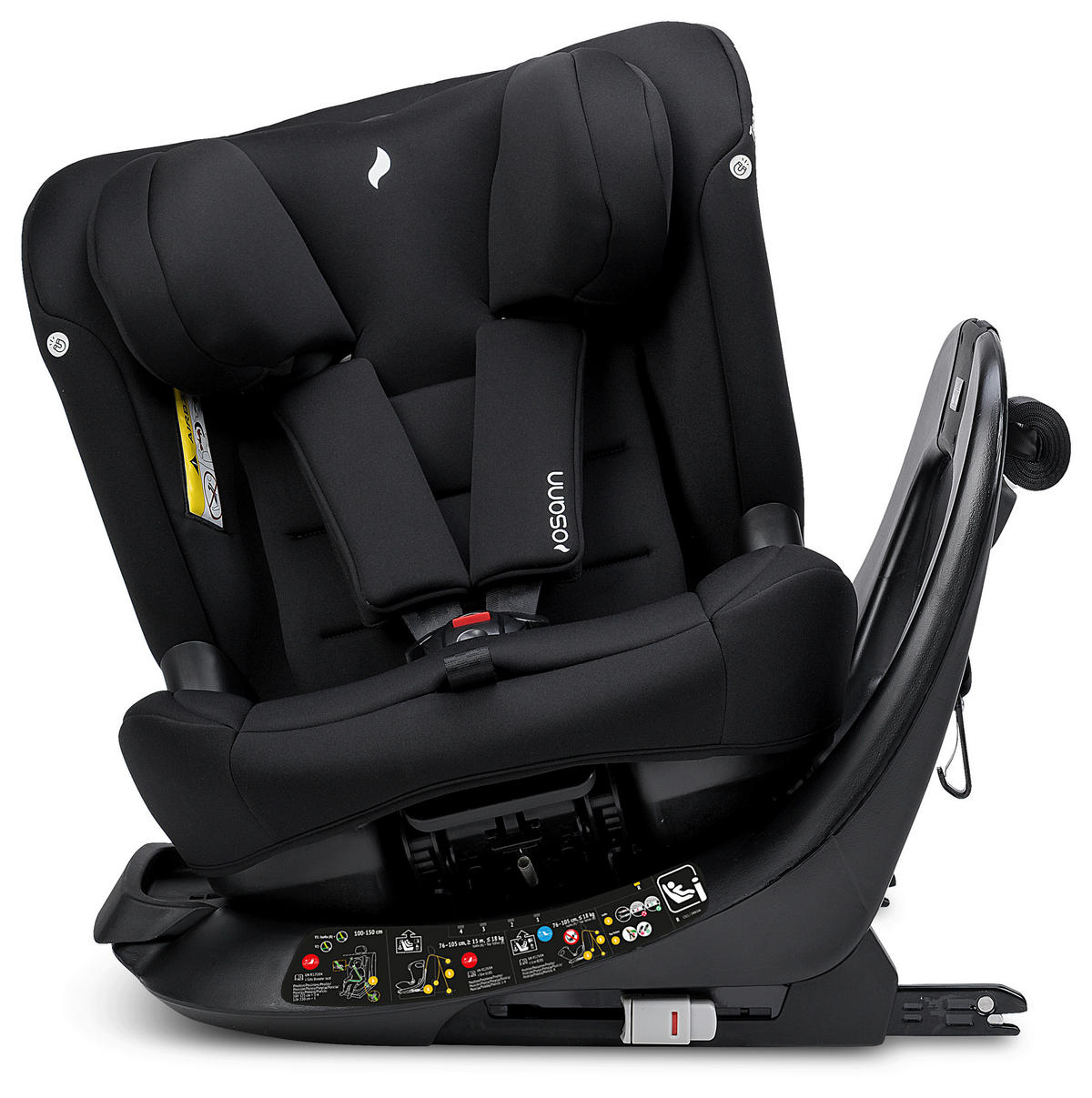 REBOARDER-KINDERSITZ Taos 360 midi  - Schwarz, Basics, Kunststoff (44/59,5/55cm) - Osann