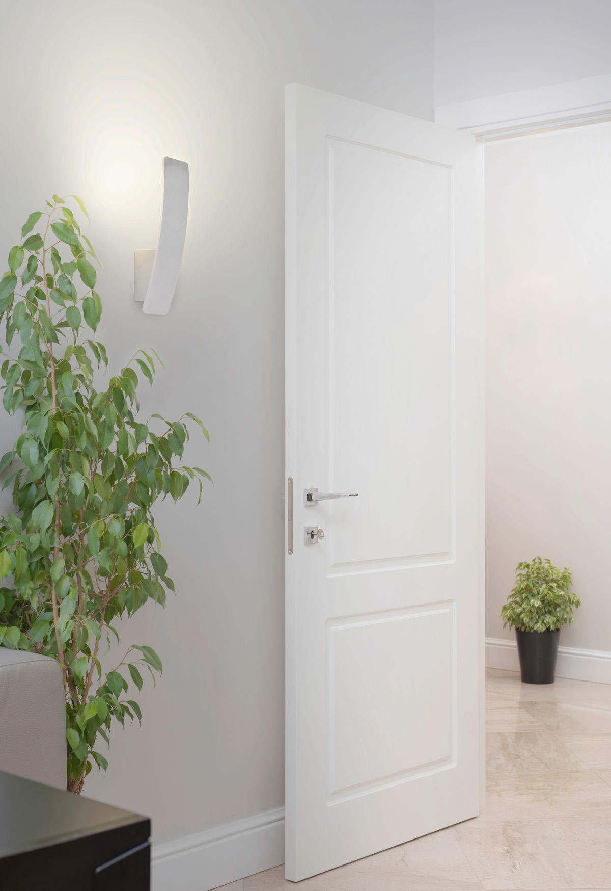 LED-WANDLEUCHTE Stan  29,50 cm  - Silberfarben, Design, Metall (29,50cm) - Näve