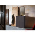 GARDEROBE 3-teilig  in 135/190/39 cm  - Eichefarben/Anthrazit, Design, Holzwerkstoff (135/190/39cm) - Carryhome