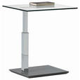COUCHTISCH in Metall, Glas, Holzwerkstoff 55/47/47-63 cm  - Design, Glas/Holzwerkstoff (55/47/47-63cm) - Venda