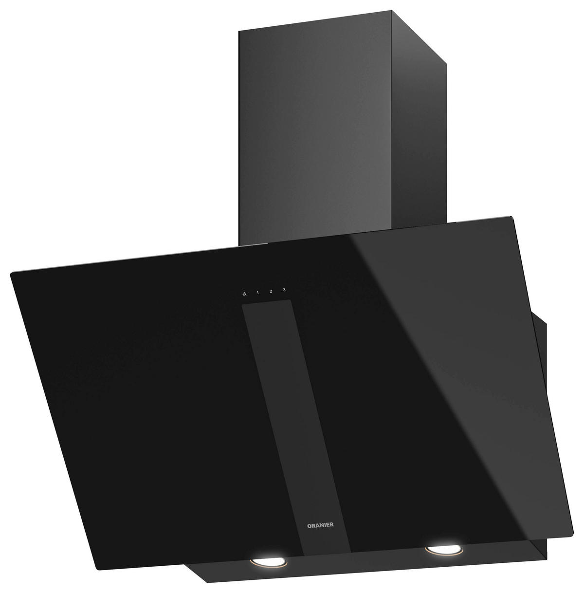 DUNSTABZUGSHAUBE UNA75S1  - Schwarz, Basics, Glas/Metall (74,6/76,7-115,2/39,2cm) - Oranier