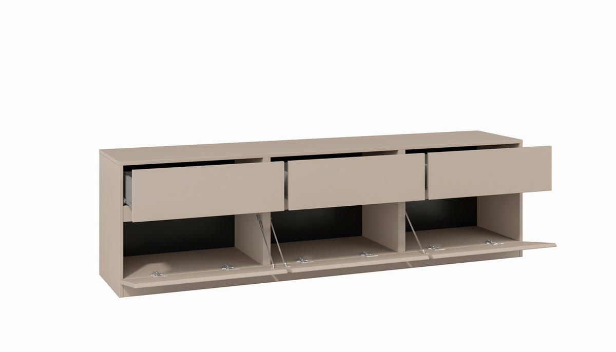 LOWBOARD  in 179,9/52,3/40 cm  - Taupe, Design, Holzwerkstoff (179,9/52,3/40cm) - MID.YOU