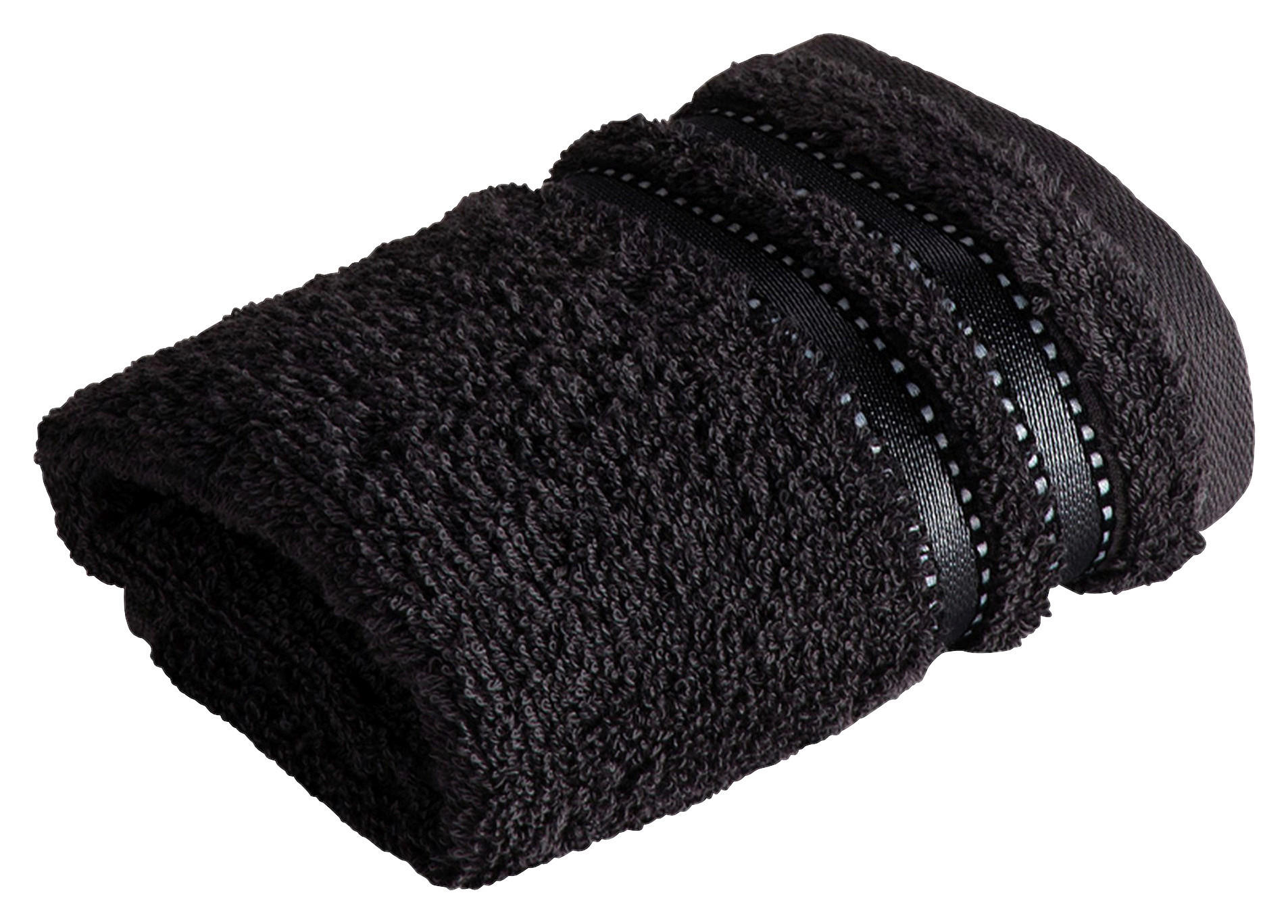 SEIFTUCH Cult de Luxe Schwarz 30/30 cm  - Schwarz, Basics, Textil (30/30cm) - Vossen