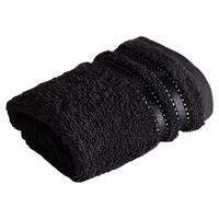 SEIFTUCH Cult de Luxe Schwarz 30/30 cm  - Schwarz, Basics, Textil (30/30cm) - Vossen
