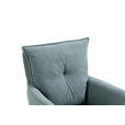 ARMLEHNSTUHL  Stoffauswahl, inklusive Armlehnen, Sitzfläche 180° drehbar Cord  - Schwarz/Hellblau, Design, Textil/Metall (60/95/67cm) - Novel