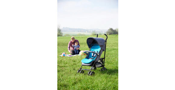 BUGGY Madrid - Blau/Schwarz, KONVENTIONELL, Textil/Metall (80,5/47,5/106,5cm) - MY BABY LOU