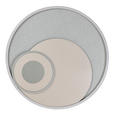 LED-DECKENLEUCHTE 50/5 cm  - Champagner/Silberfarben, Design, Kunststoff/Metall (50/5cm) - Novel