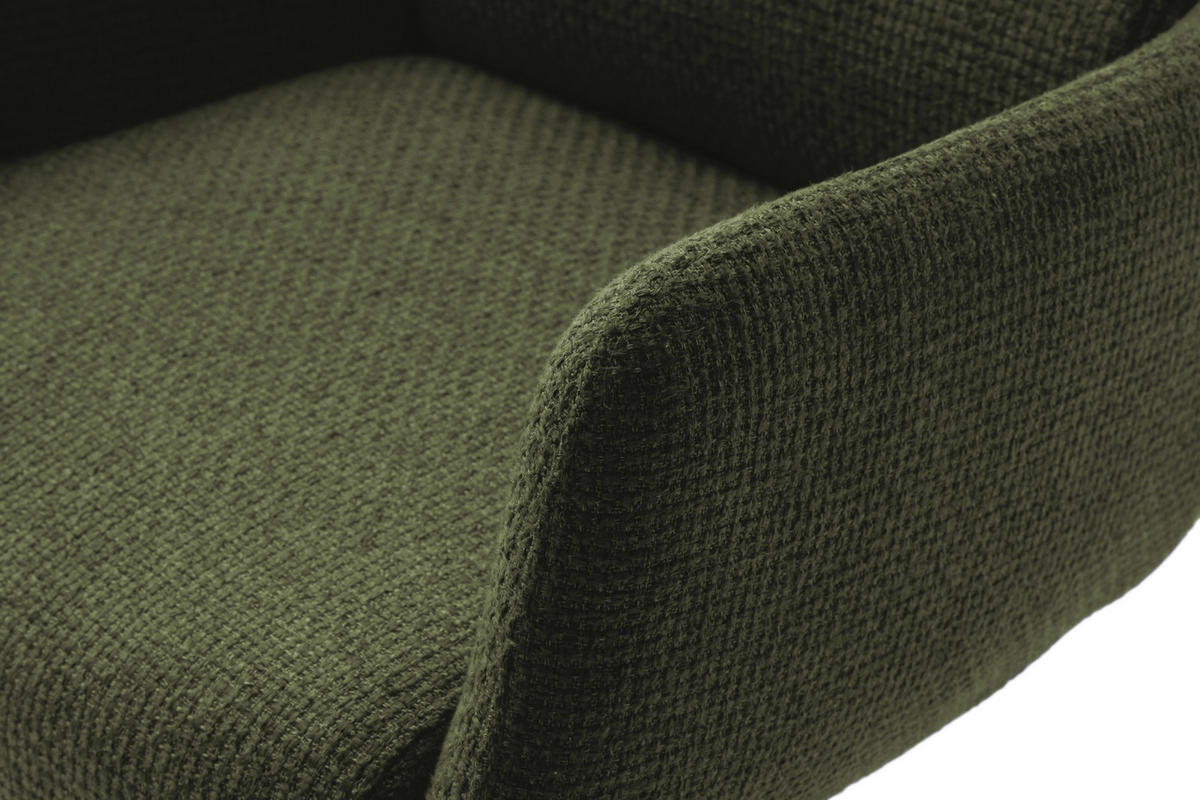 BARHOCKER in Metall, Textil Edelstahlfarben, Olivgrün  - Edelstahlfarben/Olivgrün, Design, Textil/Metall (54/84/52cm) - Dieter Knoll