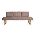 SITZBANK 209/92/78 cm  in Braun, Eichefarben  - Eichefarben/Braun, Design, Holz/Textil (209/92/78cm) - Dieter Knoll