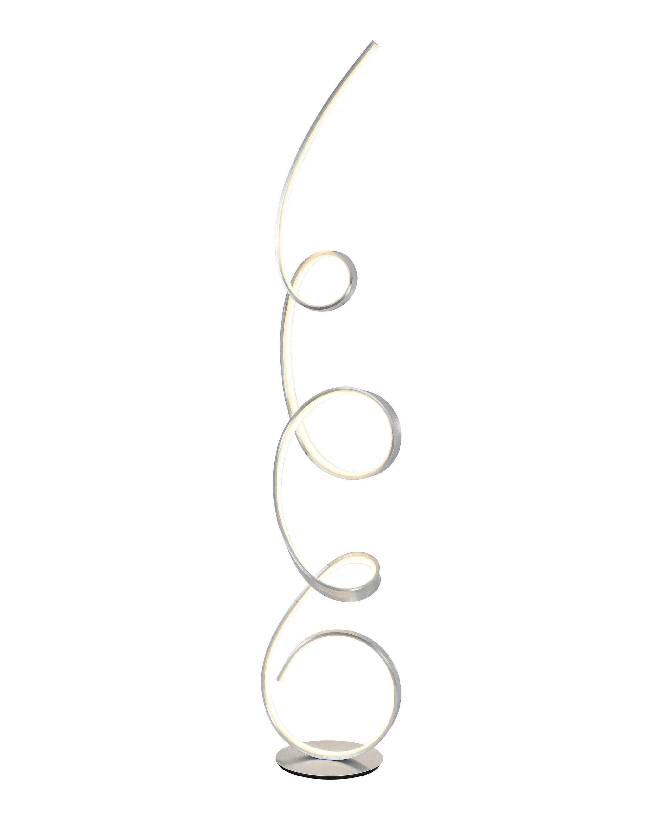 LED-STEHLEUCHTE 24/30,3/156,7 cm    - Alufarben, LIFESTYLE, Kunststoff/Metall (24/30,3/156,7cm) - Novel