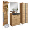 GARDEROBE 4-teilig  in 220/195/31 cm  - Eichefarben/Anthrazit, Design, Glas/Holz (220/195/31cm)