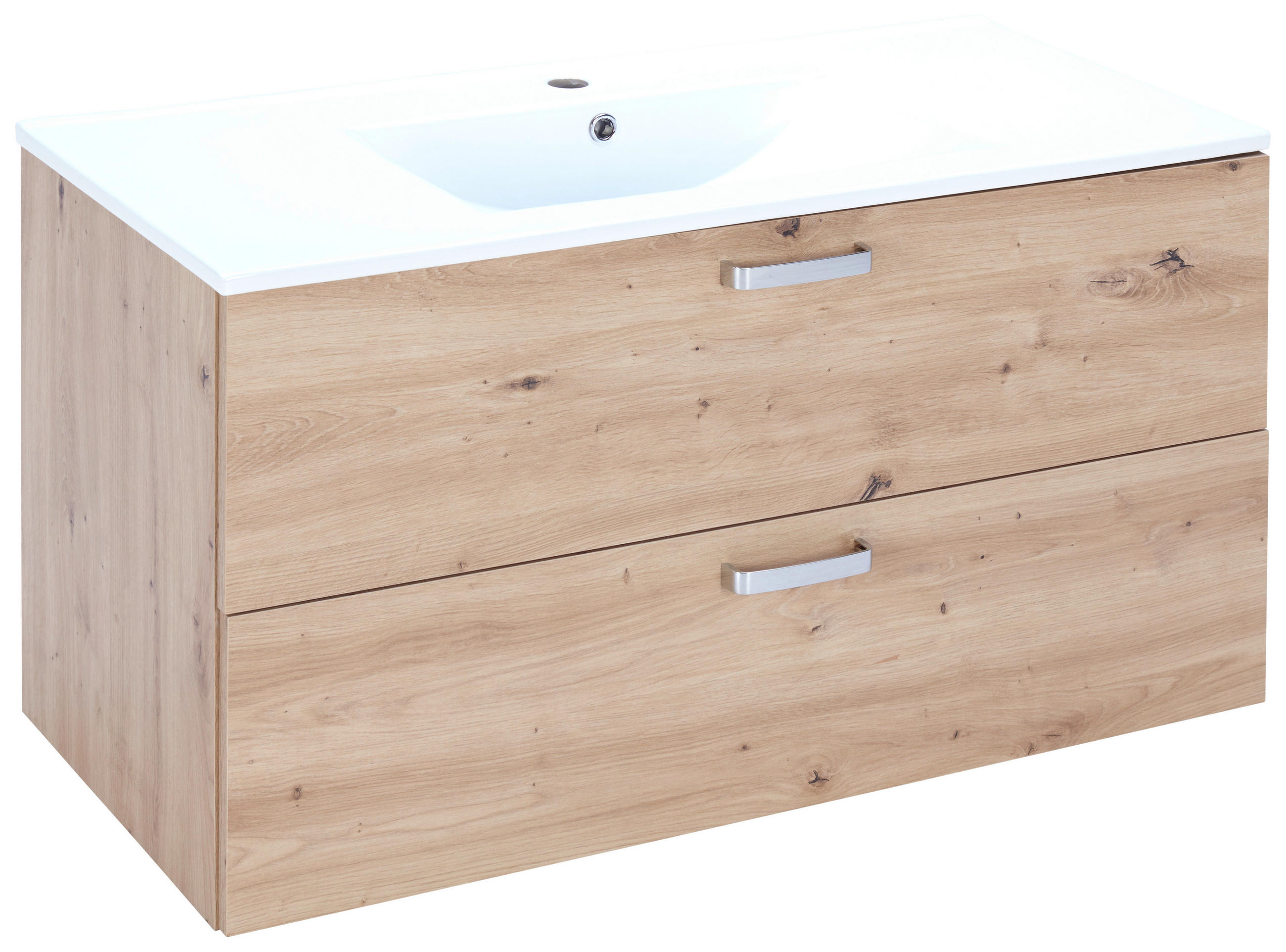 Waschbecken Mit Unterschrank B: 100 Cm Weiß