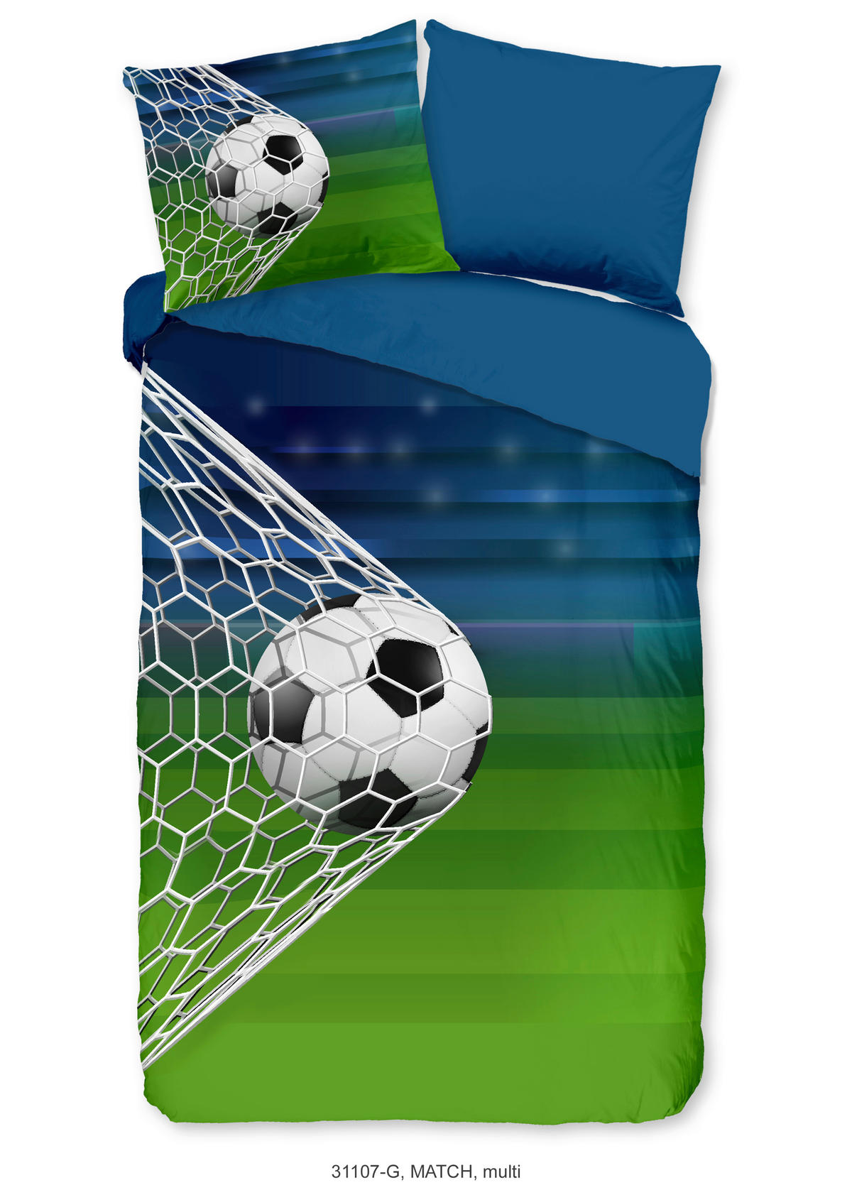 DJEČJA POSTELJINA 140/200 cm  Match  - zelena/višebojno, Konvencionalno, tekstil (140/200cm) - Ben'n'jen