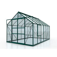 GEWÄCHSHAUSBAUSATZ - Grün, Basics, Glas/Metall (257/231,8/383cm)