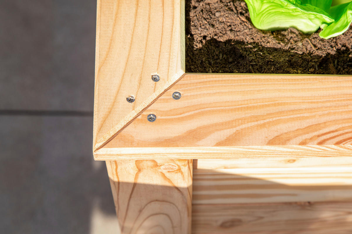 HOCHBEET  - Lärchefarben, Basics, Holz (65/84/130cm) - Ambia Garden