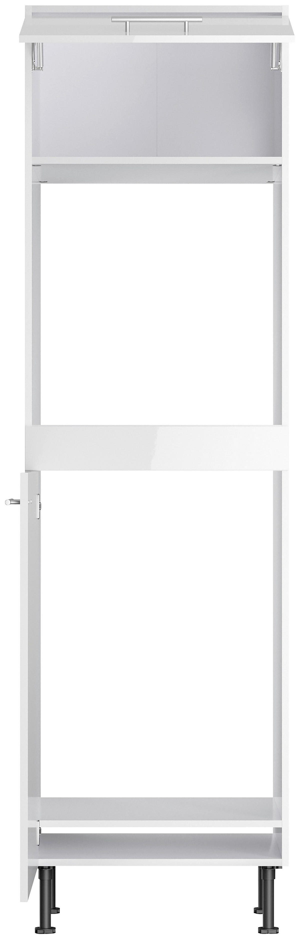 ECKKÜCHE 200/270 cm  in Weiß, Weiß Hochglanz  - Edelstahlfarben/Weiß Hochglanz, Basics, Holzwerkstoff/Metall (200/270cm) - Optifit
