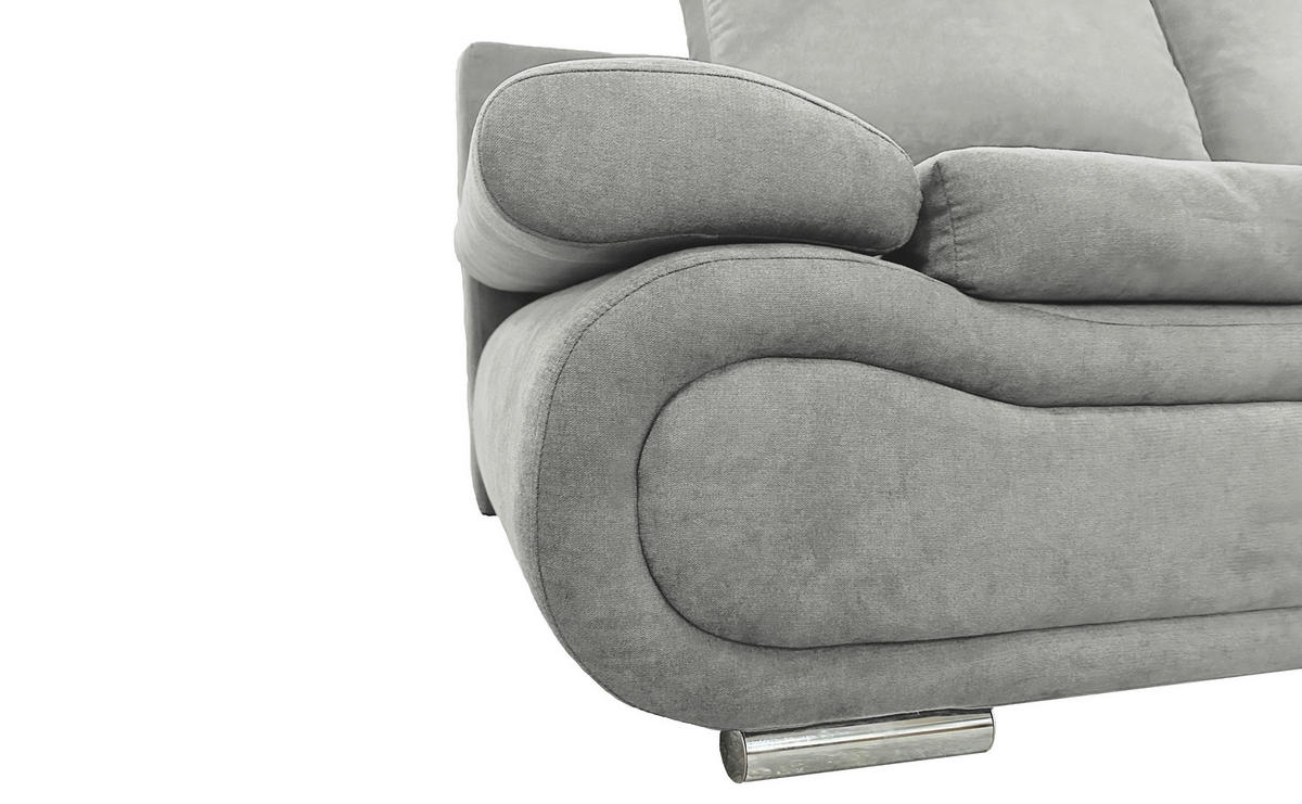 SCHLAFSOFA Jacquard Grau  - Chromfarben/Beige, Design, Textil (200/78/90cm) - Venda