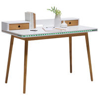 PÍSACÍ STÔL, biela, farba duba, 120/60/86 cm - biela/farba duba, Design, drevo/kompozitné drevo (120/60/86cm) - Hom`in