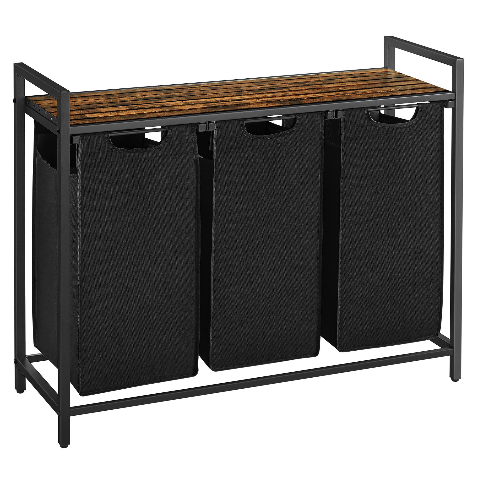 MID.YOU KOŠ NA PRÁDLO, hnědá, černá