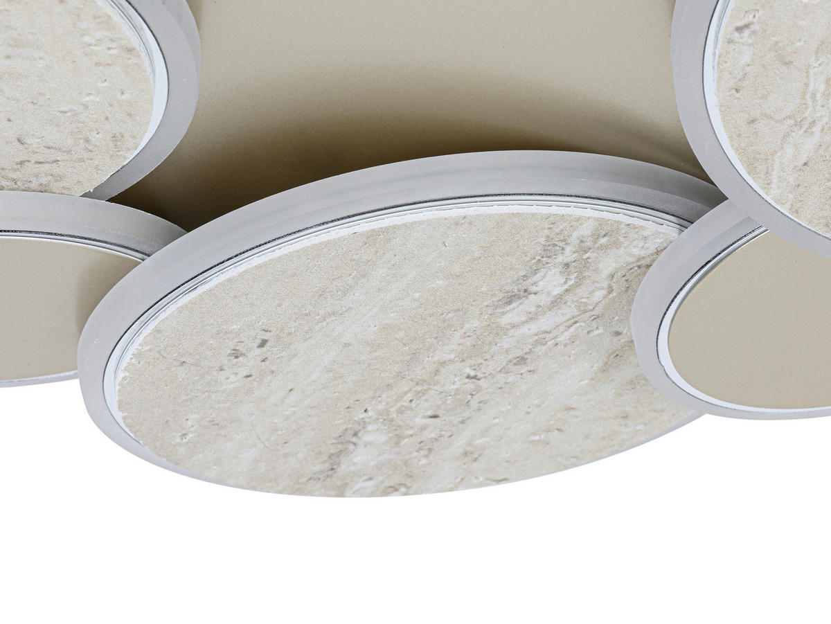 DECKENLEUCHTE  52/6 cm    - Chromfarben/Champagner, Trend, Kunststoff/Metall (52/6cm) - Collett's Monde