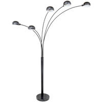 BOGENLEUCHTE 130/120/210 cm    - Schwarz, LIFESTYLE, Kunststoff/Stein (130/120/210cm) - Novel