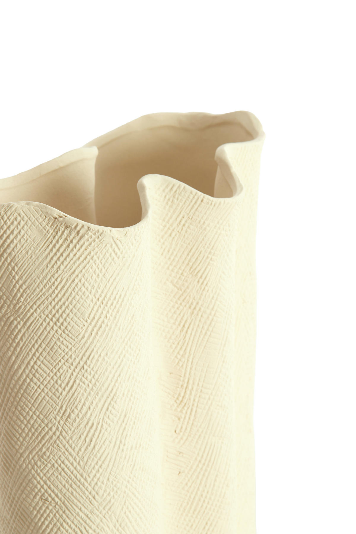 DEKOVASE  - Creme, Basics, Keramik (12/9,5/30cm) - Light & Living