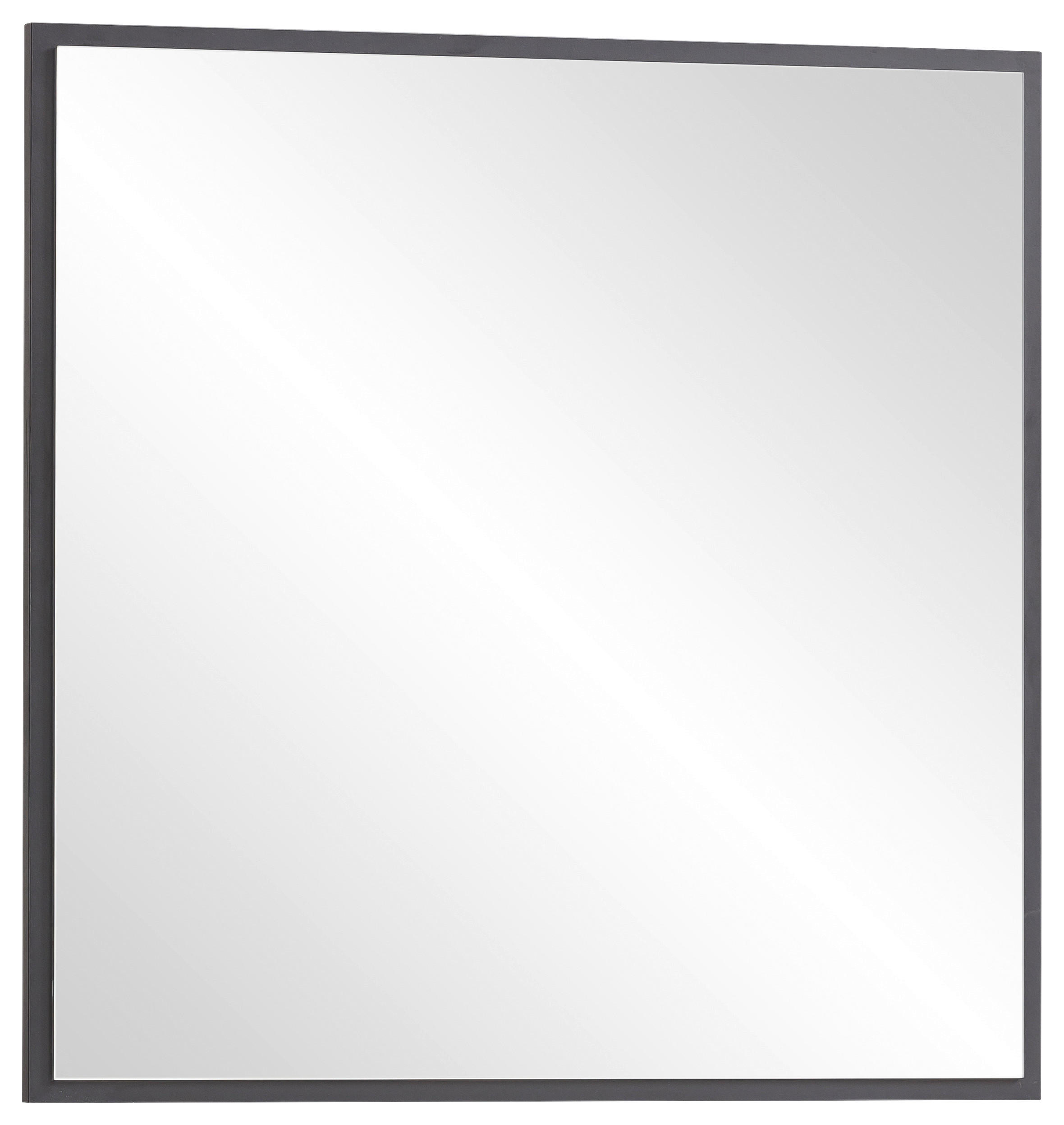 WANDSPIEGEL 67/67/3 cm    in quadratisch  - Schwarz, Design, Glas/Holzwerkstoff (67/67/3cm) - MID.YOU