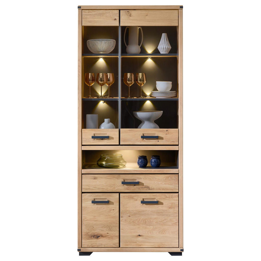 Livetastic VITRÍNA, dub, dub artisan, 85/204/38 cm